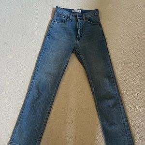 Abercrombie Ankle Straight Ultra High Rise Jeans 24/00 R